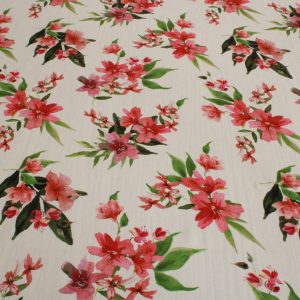 Viscosa Flores Blanco.