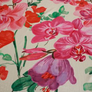 Viscosa Flores Acuarela.