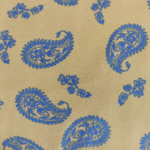 Tela viscosa cachemir beige/azul - Imagen 3