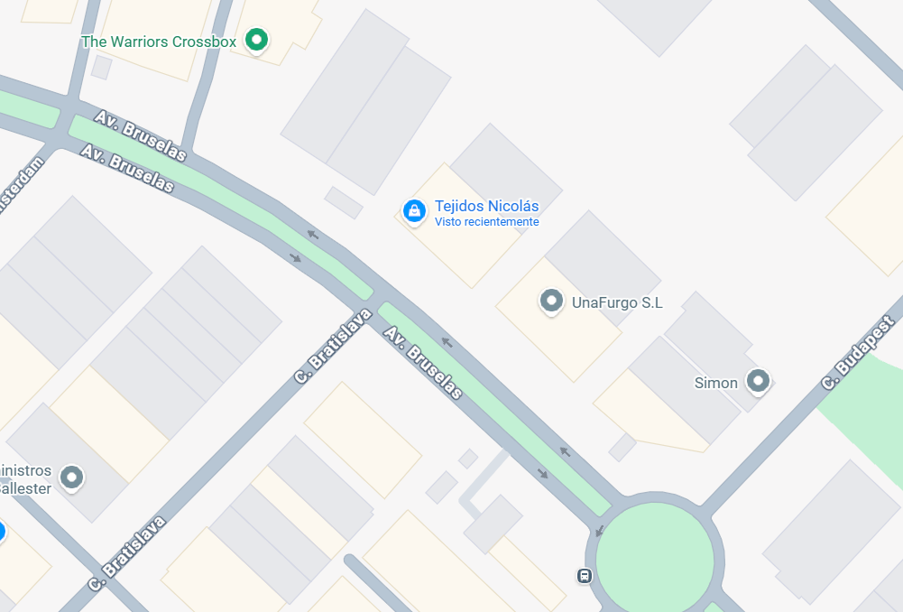 Imagen de ubicación de Los almacenes de Tejidos Nicolás.